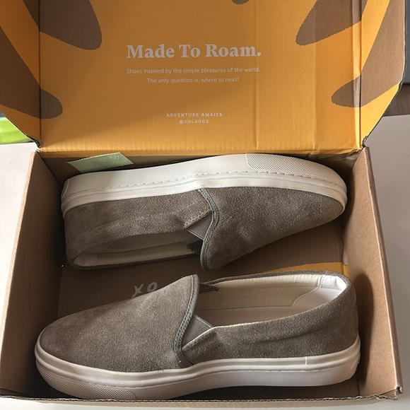 Soludos Taupe Slip-On Sneakers - Picture 2 of 7